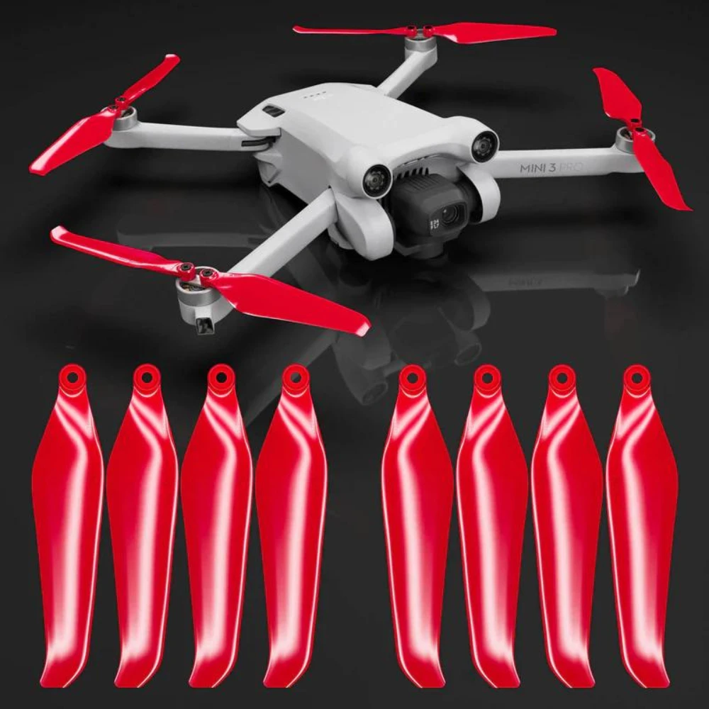 MASTER AIRSCREW DJI Mini 3 Pro STEALTH Upgrade Propellers - X4 Red 5 MASTER AIRSCREW DJI Mini 3 Pro STEALTH Upgrade Propellers - X4 Red - Image 3