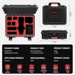 DJI STARTRC Osmo Pocket 3 Hardcase -Drone Shop STARTRC OSMO Pocket 3 Hard Case3